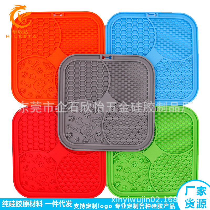 Plato de Silicona con Ventosa para Mascotas, Comedero Lento, Plato para Perros, Plato para Comida, Juguete para Gatos, Bandeja para Comida, Plato para Perros con Diseño Anti-Asfixia