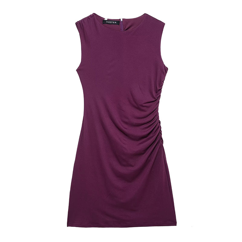 Solid color summer short mini-skirt