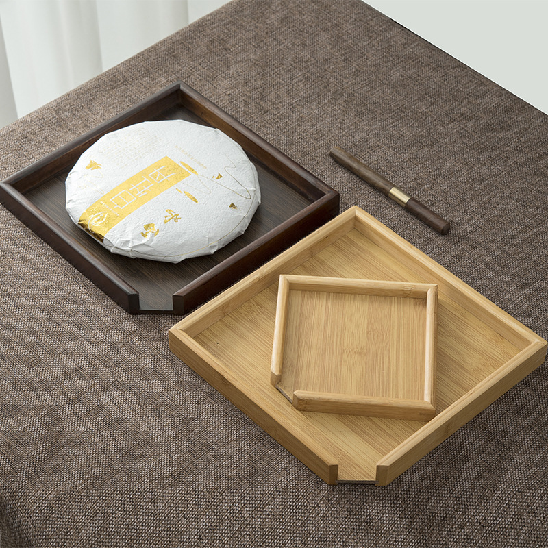Wholesale Bamboo Review Box Tea Opener Tea Knife Needle Pry Tea Tray Pu'Er Tea Tray Appreciation Tea Tray Tea Cake Tray