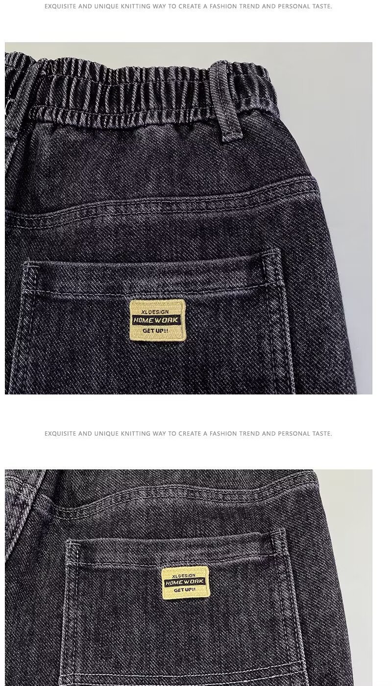 Herren Stretch Jeans Mit Elastischem Bund Und Geradem Schnitt_voghion.com