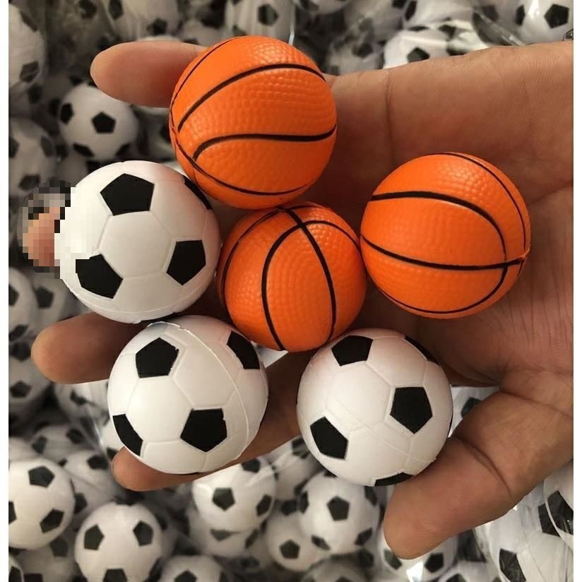 4cm Mini Small Basketball Football Cake Decoration Children's Toy Elastic Basketball Solid Sponge Ball