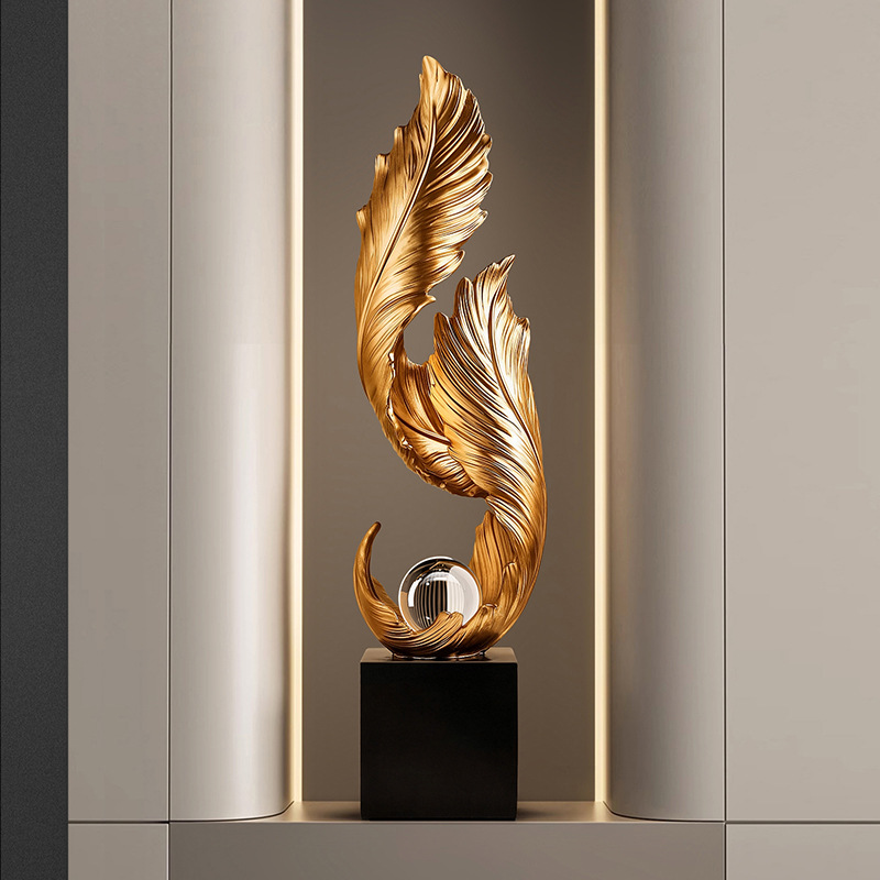 新中式入户玄关壁龛风生水起酒柜装饰品摆件客厅电视柜旁乔迁礼物