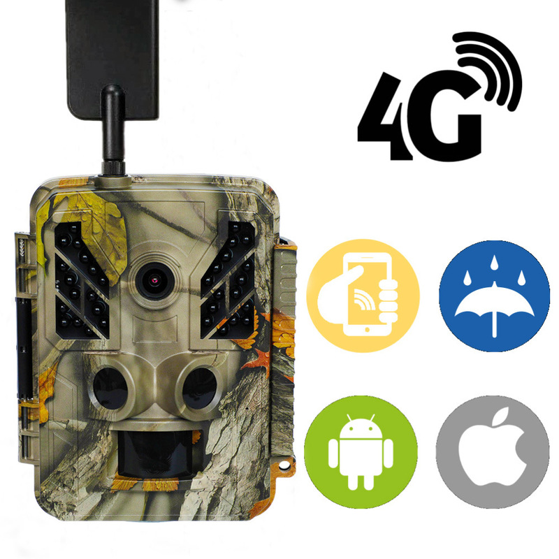 Cross-Border Dedicated 4g 8K App Cloud Platform Real-Time Viewing Hunting Camera Infrared Sensor Animal Monitoring Camera