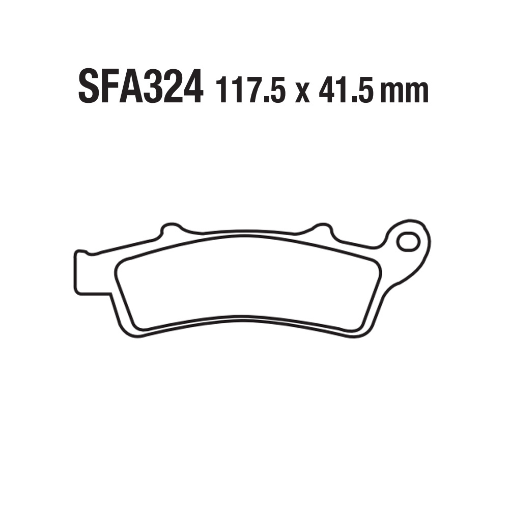 Pastillas de freno de disco de motocicleta Pastillas de freno de disco Pilas de freno Kart ATV ATV SFA324 Signo de Guangyang