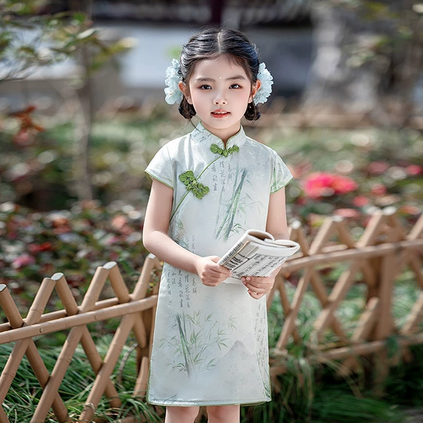 Yuzhu Short-sleeved/simulated silk