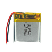 803035�ۺ���﮵��800mAh 3.7V���������ص���������﮵��
