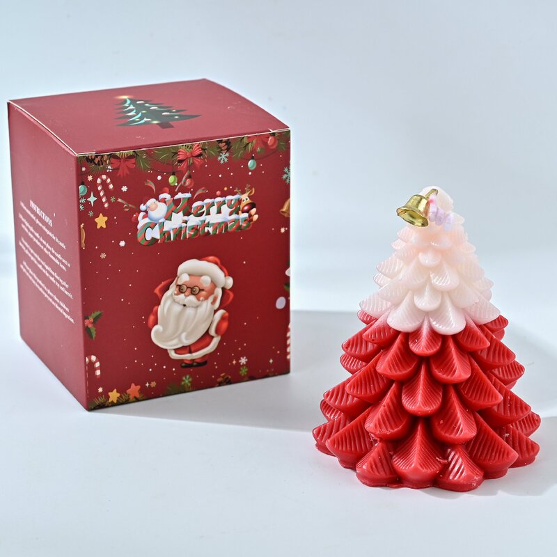 クリスマスツリーアロマセラピー松キャンドルギフトボックスクリエイティブ手作りフレグランスギフトホリデーデコレーションオーナメントギフト|undefined