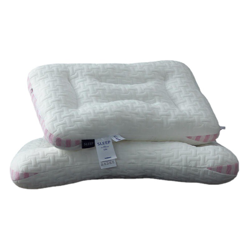 Nuevo posicionamiento partición almohada al por mayor de punto de algodón de masaje almohada núcleo único núcleo de almohada tridimensional cuello almohada par