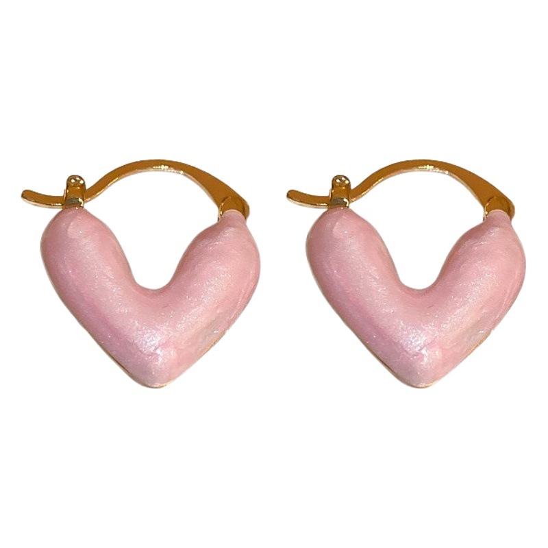 Aguja de plata Corea del Sur diamante Opal flor pendientes diseño fresco Rosa pendientes moda pendientes dulces al por mayor