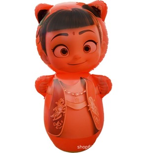 Internet Celebrity Nezha Tumbler Toy Inflatable Tumbler Children's Tumbler 90cm Inflatable Animal Toy Wholesale