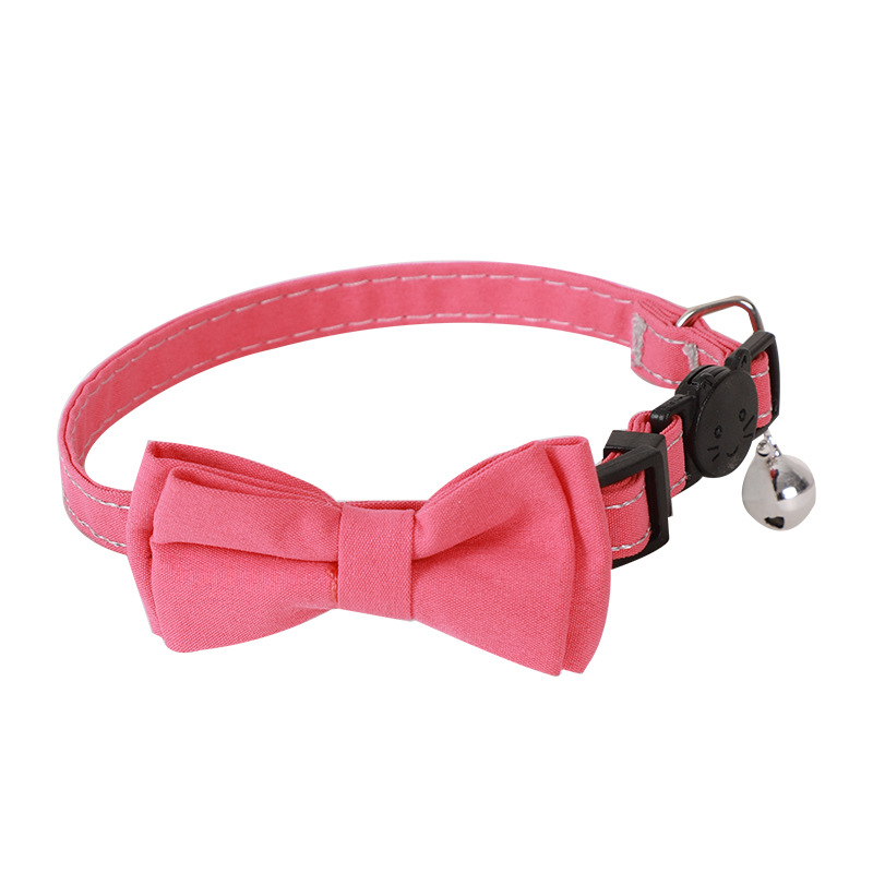 Pei Pei nuevo collar de mascotas, collar de gato de color sólido con collar de gato de moda