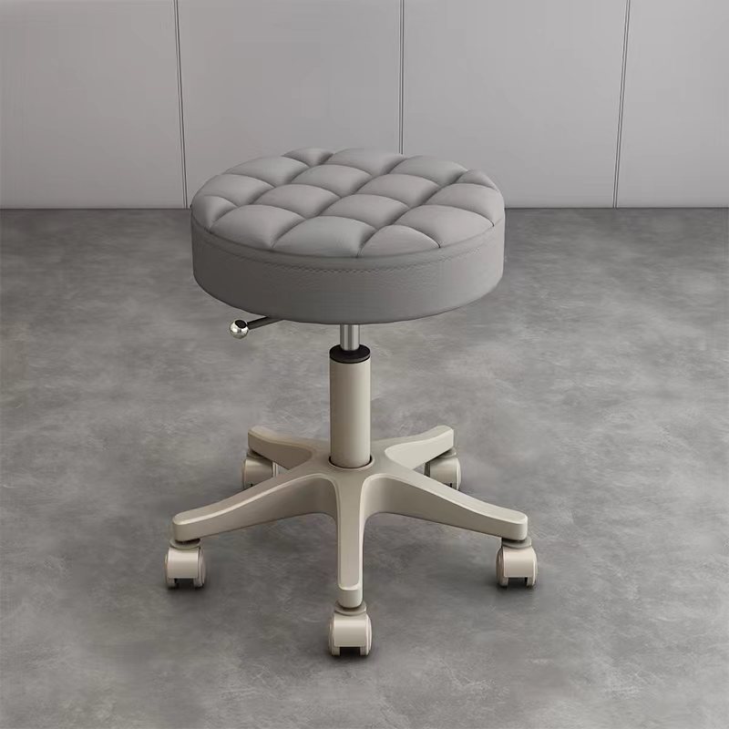 Internet celebridad simple peluquería salón de uñas silla redonda con ruedas taburete de belleza salón de belleza polea giratoria elevación redonda taburete