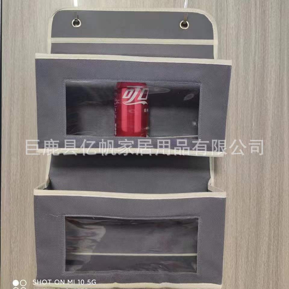 Procesamiento de puerta personalizada bolsa colgante de almacenamiento trasero bolsa de almacenamiento de pared con bolsa de almacenamiento transparente armario armario armario bolsa de almacenamiento