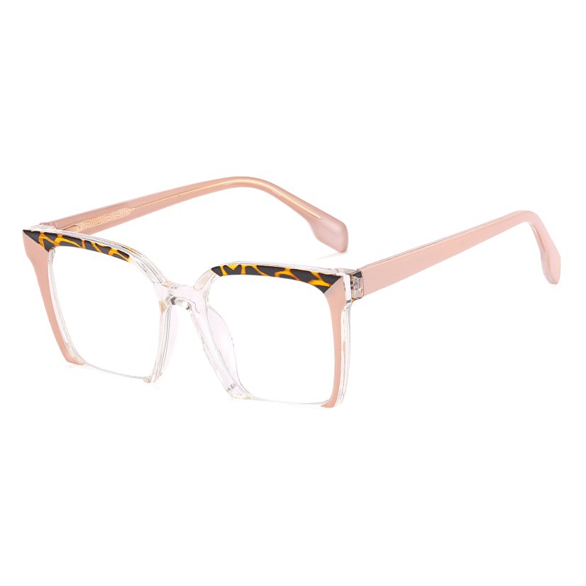 82076 nuevo anti-azul gafas de luz mujer CP insertar pierna moda retro Placa de color gafas lisas puede ser equipado con gafas de miopía