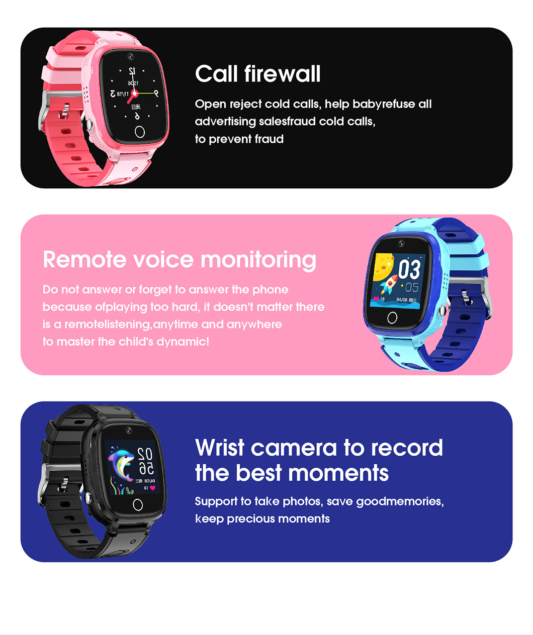 All-network children's smartwatches, smartwatches for both men and women, video call, waterproof positioning, manufacturer wholesale new models details Picture