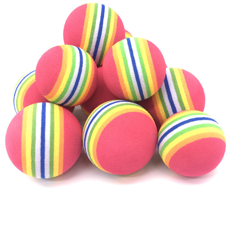 彩色EVA玩具打地鼠锤子玩具子弹球 跳绳负重球加粗大球跳绳有绳球