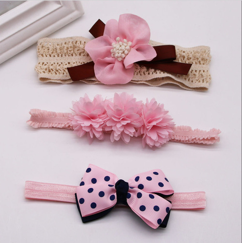 Korean version girls' photo accessories baby girl butterfly bow cute headwear hair clip infant hair tie newborn head flower