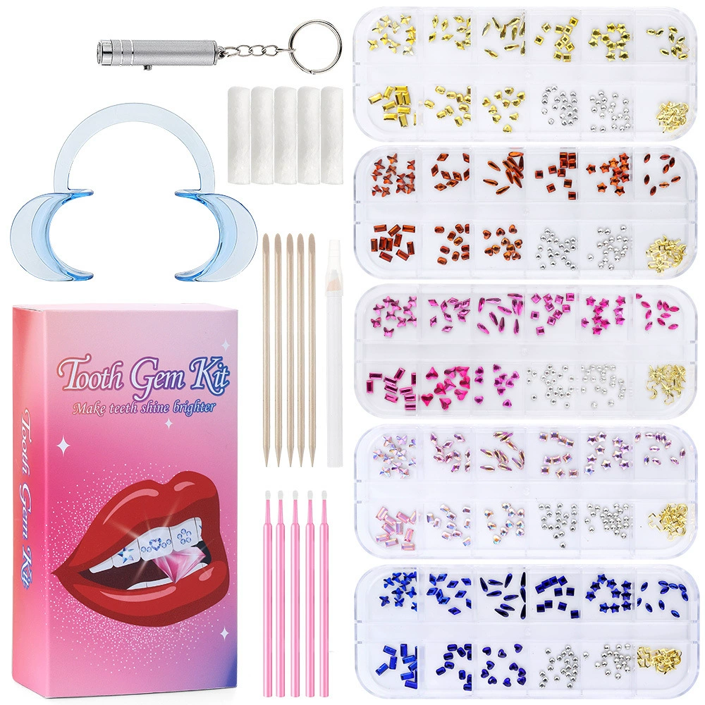 Самый продаваемый набор из 12 стоматологических боров Amazon с декоративными элементами в форме плоского сердца, маркизы, бабочки и других форм, с набором инструментов.