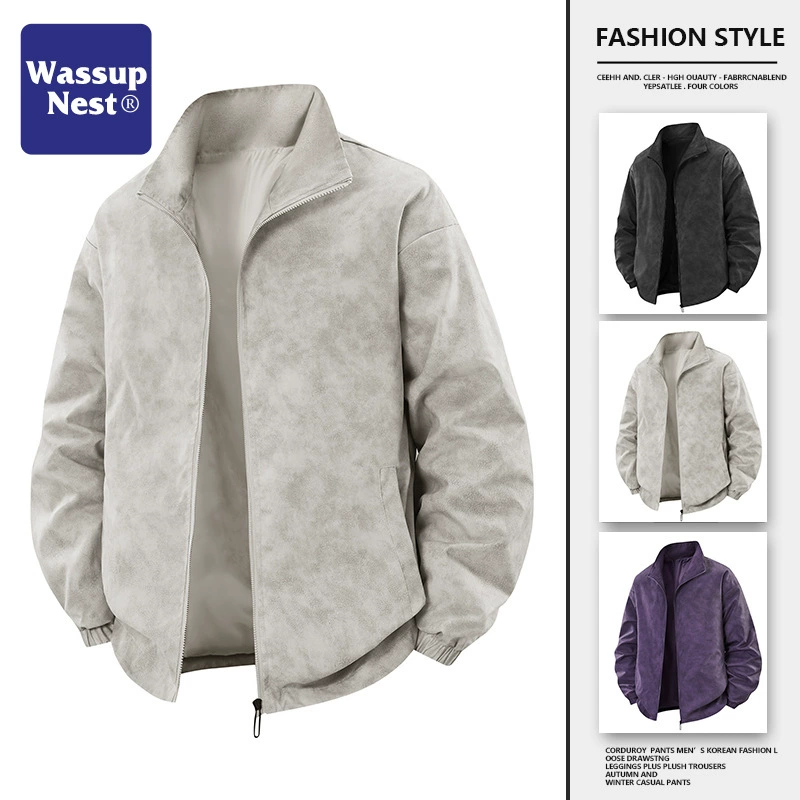 WASSUPNEST Autumn polyurethane jacket, American style