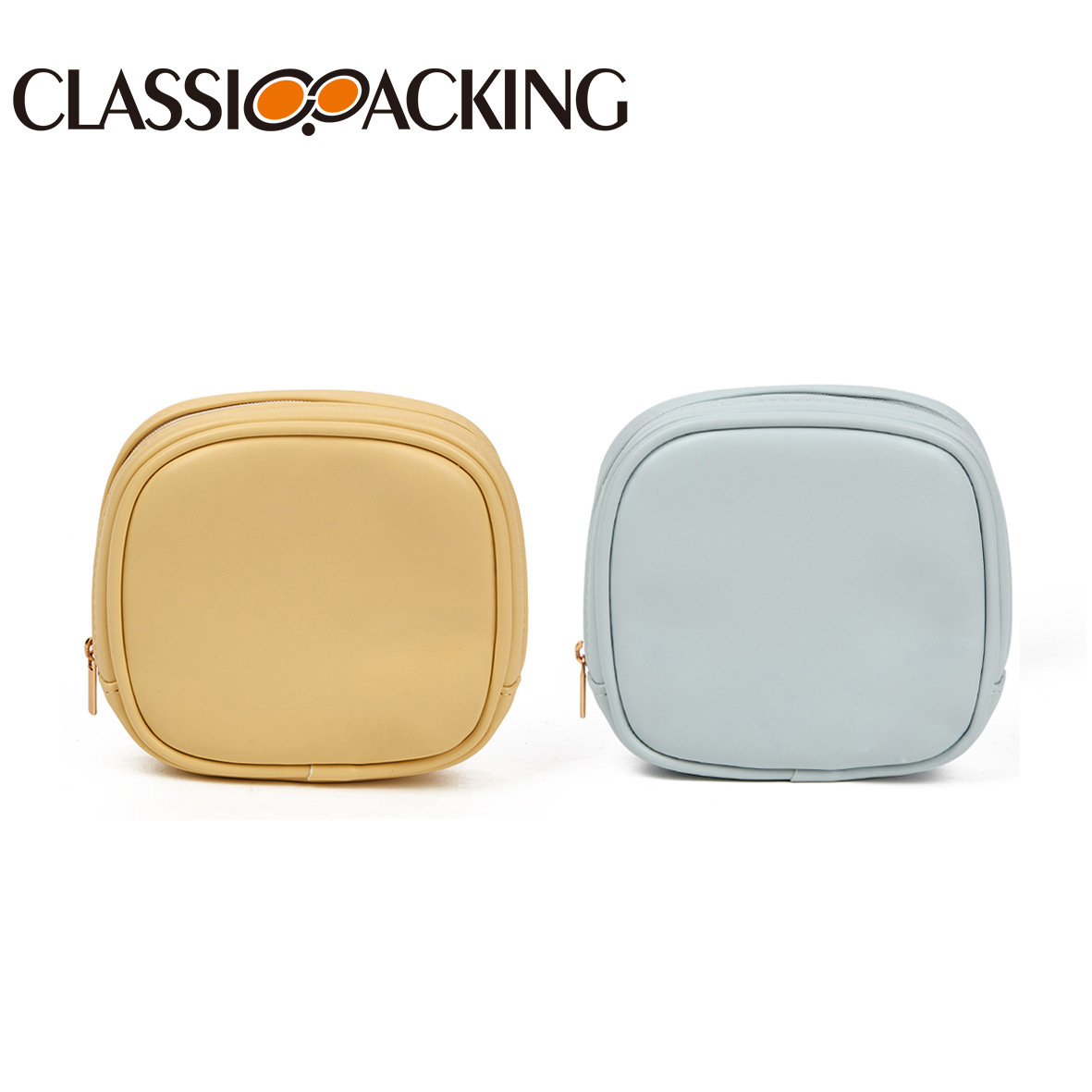 Simple estilo ins bolsa de cosméticos portátil material de PU mini bolsa de almacenamiento portátil sobre rojo pequeño monedero de identificación