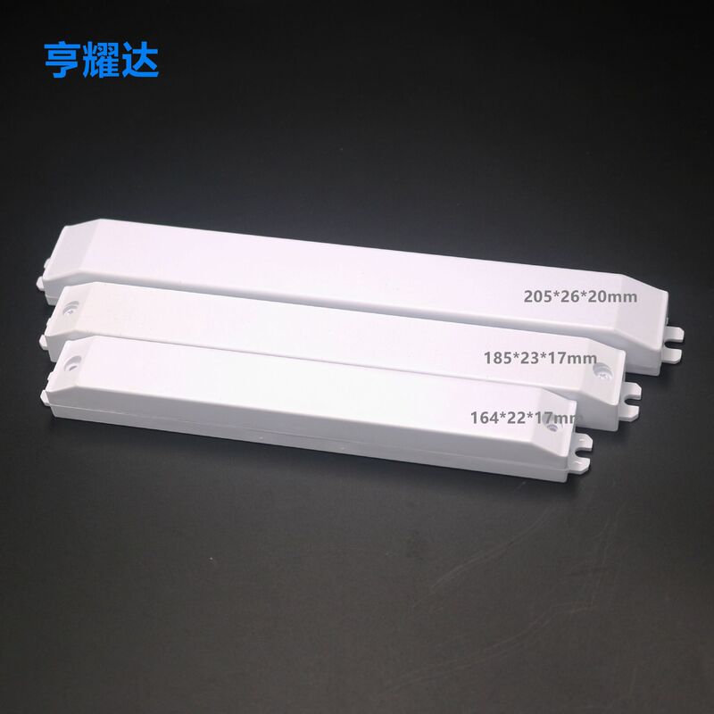 New LED Long Strip Plastic Enclosure White Flame Retardant Linear Lengthen Drive Enclosure PC Light Bar Power Box