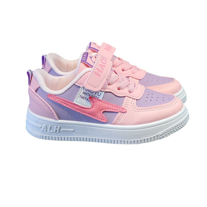 Zapatos infantiles de primavera para niñas 2024 nuevas zapatillas deportivas infantiles respirables zapatos de skate para niñas niños de primavera y otoño niños de mediana edad portátiles