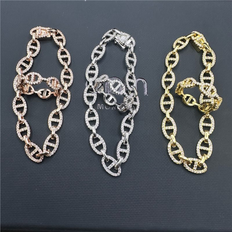 A Brand Full Diamond Pig Nose Bracelet Necklace Coco High-End Jewelry Gift Full Diamond Xiaohongshu Hot-Selling Dropshipping A Brand Full Diamond Pig Nose Bracelet Necklace Coco High-End Jewelry Gift Full Diamond Xiaohongshu Hot-Selling Dropshipping