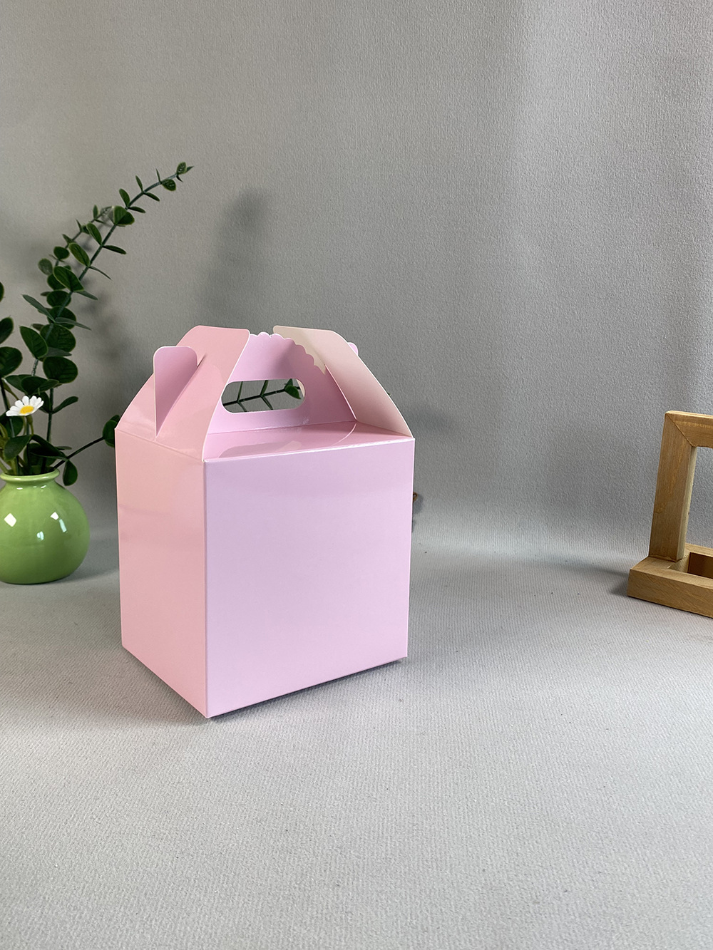 Caja de mano rosa; 120*100*120MM