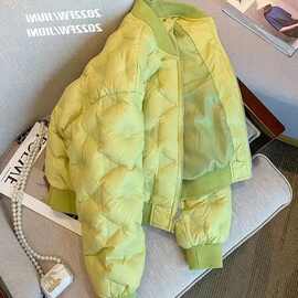 一线品牌剪标出口样衣秋冬百搭棉服夹克夹棉棒球服外套潮