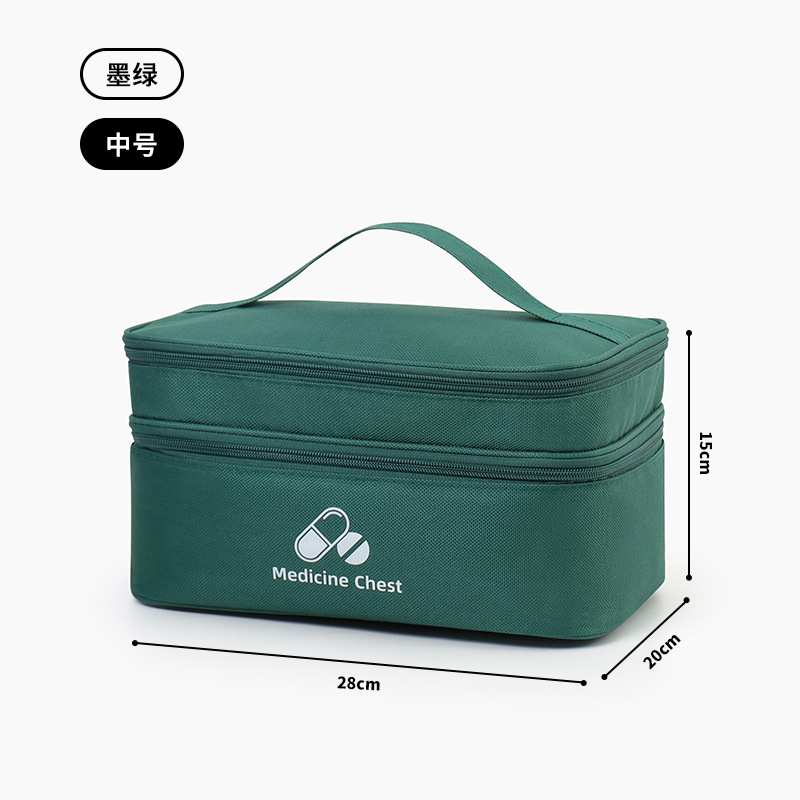 Bolsa de almacenamiento de medicamentos portátiles al aire libre, bolsa de primeros auxilios, bolsa de emergencia, bolsa de salud escolar, prevención de epidemias