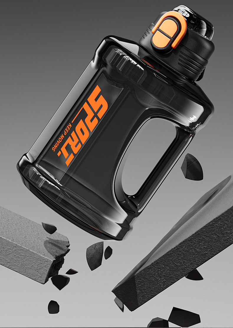 Extra Large Capacity Plastic Bottle High Temperature Resistant Ton Bucket 2025 Summer New Model For Men Sports_voghion.com