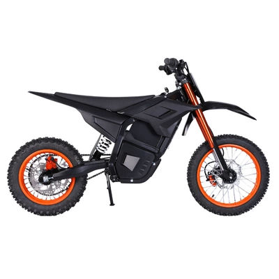 Cross-Border Overseas Warehouse Has Ready Stock of the 2026 New Model Two-Wheeled Off-Road Electric Motorcycle, High-Speed, Sporty, and Long-Range (Elektrikli motosikletlər) - orange