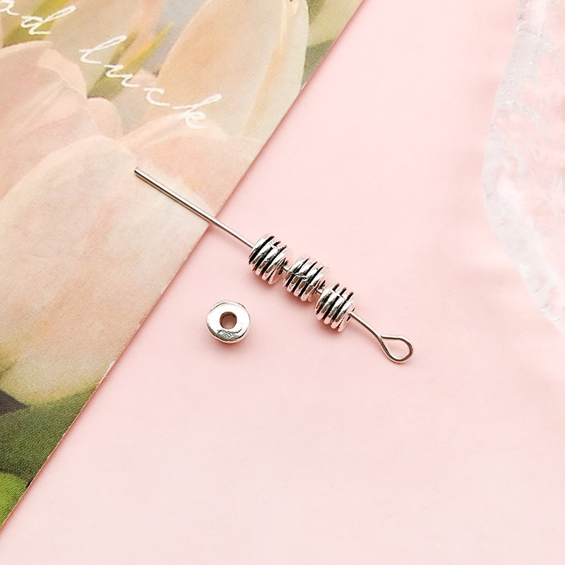 アマゾンの新商品1個の古銀のビーズのdiyネックレスのブレスレットのアクセサリーのビーズのアクセサリーの材料のビーズの卸売り|undefined