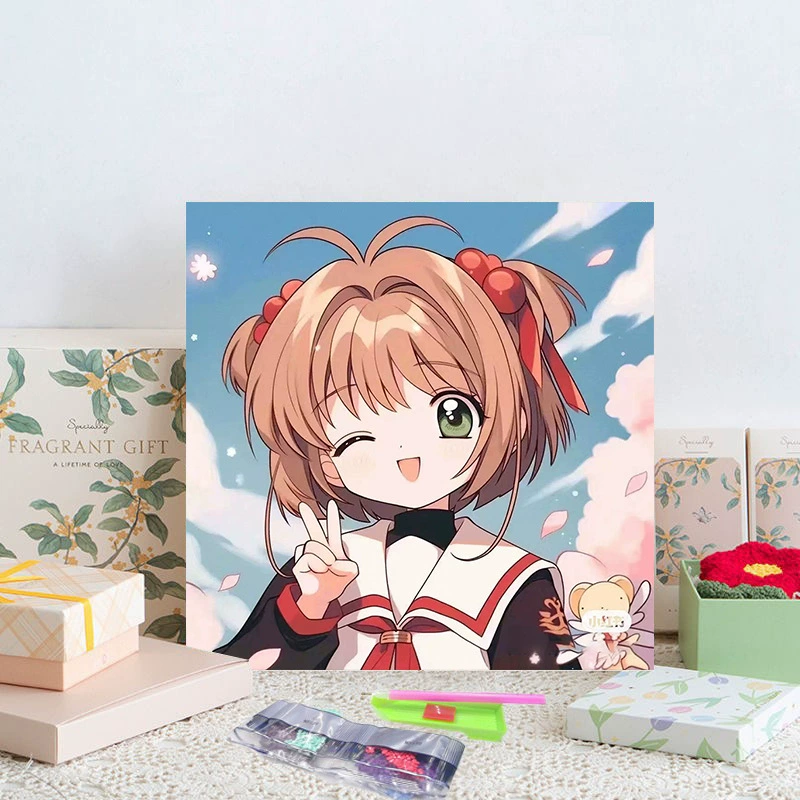 Алмазная мозаика 20×20 см, детская анимационная панно, полная выкладка, новый стиль, ручная работа DIY, декор для гостиной