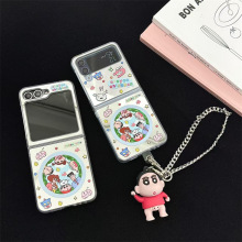 镜面小新适用三星zflip7手机壳ZFLIP6/5/4代日韩女折叠屏保护套3