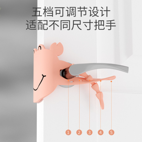  Close the Door Cushion Silent Lock Sleeve Bedroom Door Loosely Closes Not Close to Door Clamp Pad Room to Prevent Wind from Blowing Door Mat