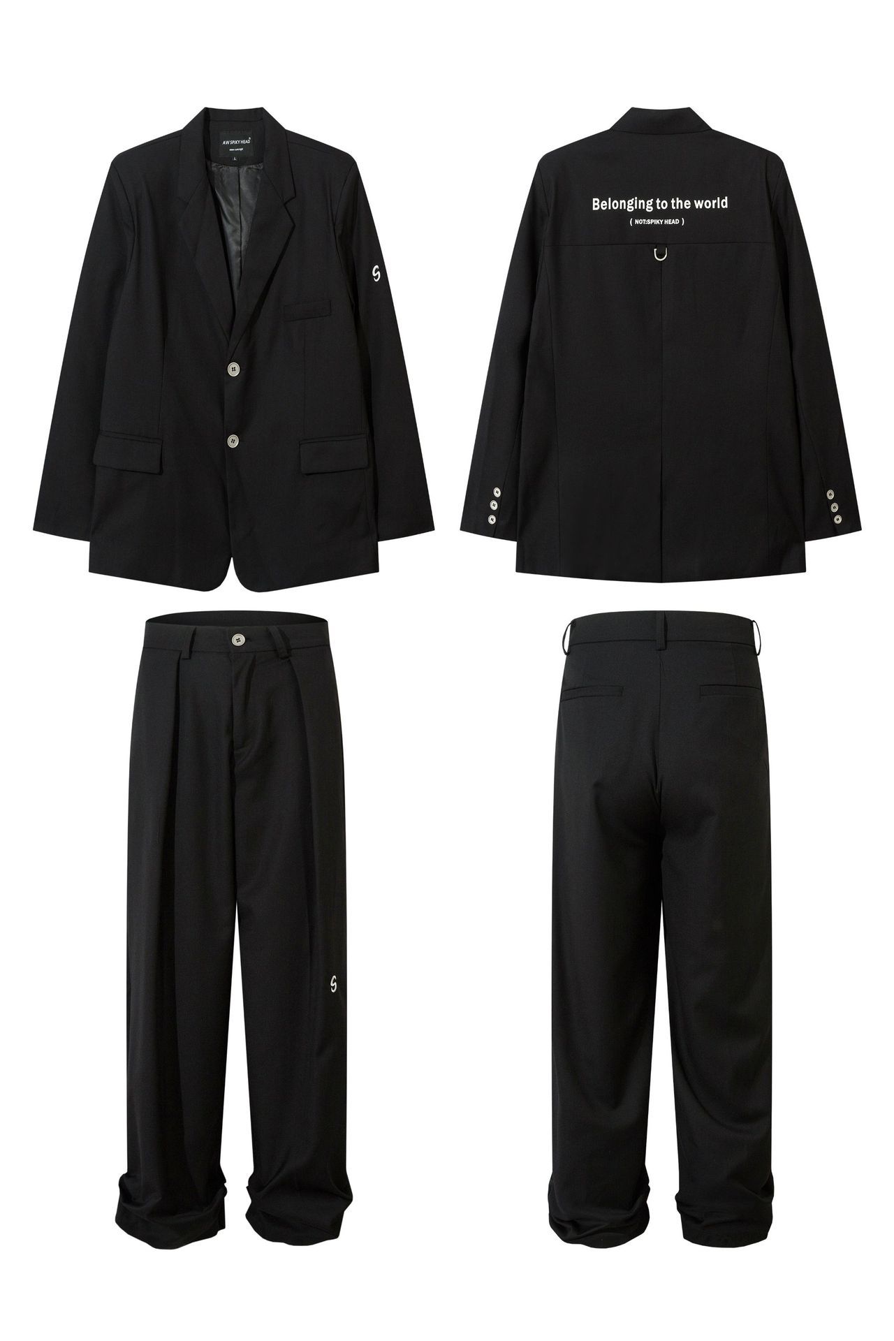 EONMODISH Homme 2024 Automne Nouveau Produit, niche jambe droite pantalon décontracté suspendu, pantalon, pantalon_voghion.com