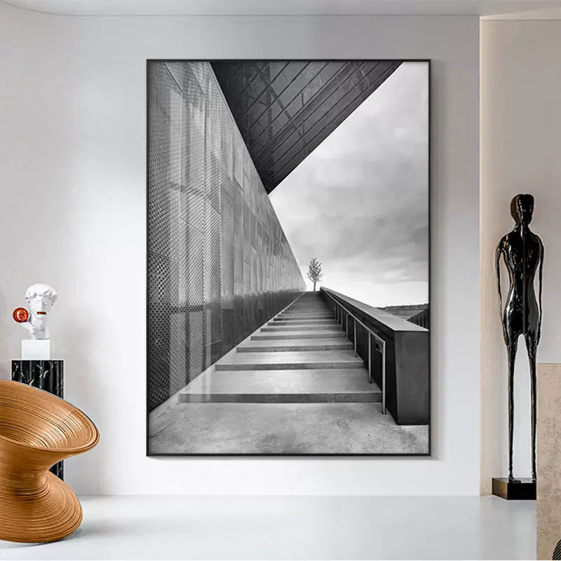 厂家批发北欧风格客厅装饰画 简约抽象喷绘油画酒店卧室家居挂画