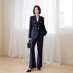 职业装西装外套秋冬女士职业西服套装通勤教资公务员面试穿搭正装