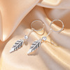 Cute earrings, chain, Korean style, simple and elegant design