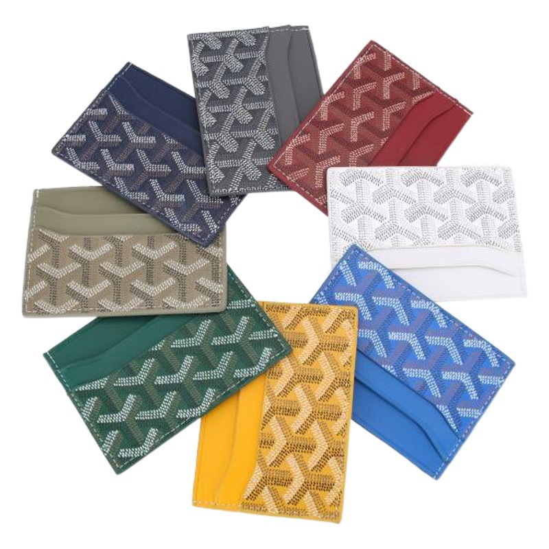 Spot 2025 nuevo goyard, monedero para tarjetas de crédito para hombres y mujeres, tarjetero con dientes de perro, tarjetero alemán de alta gama, tarjetero transfronterizo