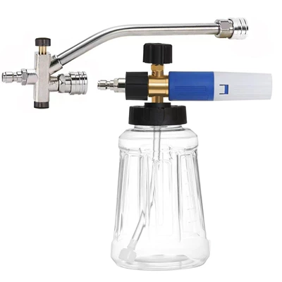 Cross-border high-pressure cleaning machine water gun foam pot nozzle set box set multifunctional spray gun 1/2 1/4 quick plug