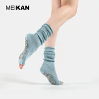 MEIKAN Йога Носки Женские носки с пальцами Средний конус нескользящие носки Платес Пять пальцев напольные носки