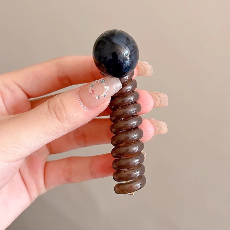 Línea telefónica con lazo, anillo para el cabello, tocado, nueva trenza de burbujas, cuerda para el cabello trenzada, alta elasticidad, sin dañar el cabello, cuerda para atar, banda de goma femenina