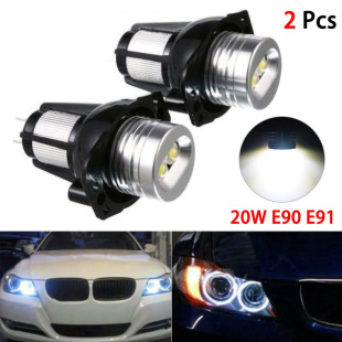 Автозапчасти Подходящие рабочие ангелы E90 E91 10WAngel Eyes Светодиодные противотуманные фары декоративные огни