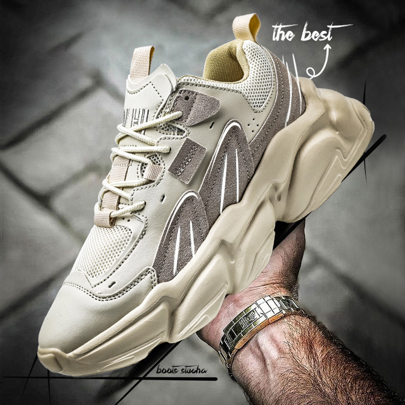 Men's Casual Shoes Torre Shoes Men's Summer New Men's Shoes Breathable Trendy Shoes sneaker Ins Black Shoes for Men