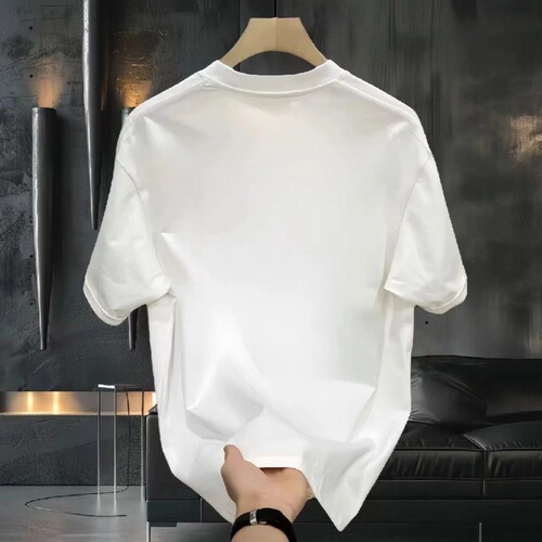 230g pure cotton summer casual versatile best-selling American streetwear personalized signature loose-fitting T-shirt printed top