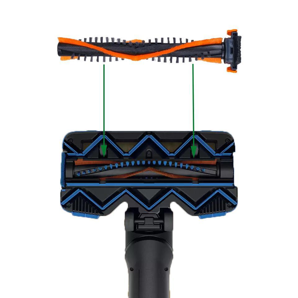 Compatible con PHILIPS aspiradora accesorios CP0667 cepillo principal SpeedPro Max FC6 rodillo