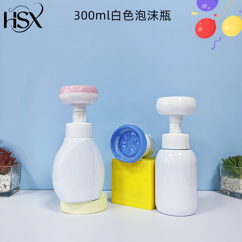 現品ムースボトルpet 300ml 500ml押し花びら泡立て瓶花ハンドソープ化粧瓶|undefined