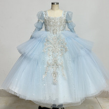 女童礼服小众高端儿童十岁生日公主裙主持人花童走秀钢琴表演出服